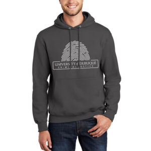 UD Criminal Justice Unisex Fleece Hooded Sweatshirt-Charcoal