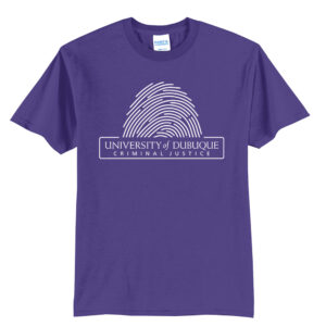 UD Criminal Justice Unisex Short Sleeve Tee-Purple