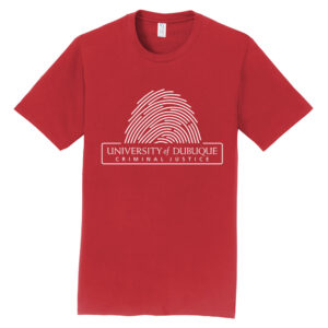 UD Criminal Justice Unisex Short Sleeve Tee-Bright Red