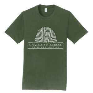 UD Criminal Justice Unisex Short Sleeve Tee-Olive