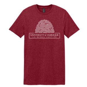 UD Criminal Justice Unisex Short Sleeve Tee-Antique Cherry Red