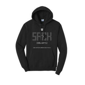 Union SACK Unisex Fleece Hooded Sweasthirt-Black