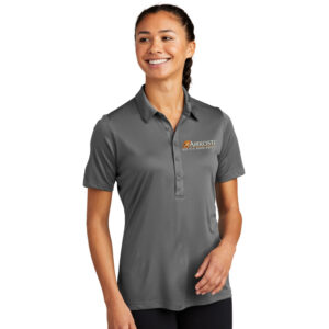 Airrosti Rehab Sport-Tek Ladies Posi-UV Pro Polo-Dark Smoke Grey