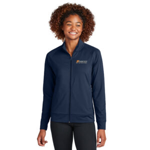 Airrosti Rehab Sport-Tek Ladies Sport-Wick Stretch Full-Zip Cadet Jacket-True Navy