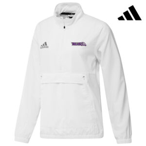 Aldo Strong Adidas Women’s STADIUM woven longsleeve 1/4 zip-white