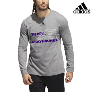 Aldo Strong Adidas Fresh BOS LONG sleeve 100% ring-spun cotton Tee – Medium Grey Heather