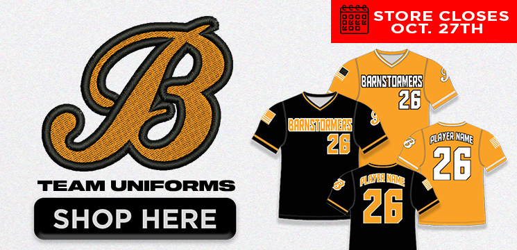 Read more about the article BARNSTORMER BASEBALL 2025 TEAM UNIFORMS