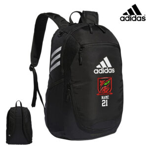 Burlington Predators Soccer Adidas Stadium 3 Backpack- BLACK