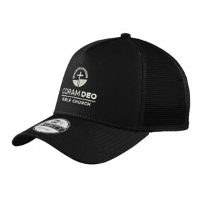 Coram Deo Bible Church New Era Snapback Trucker Cap-Black/Black