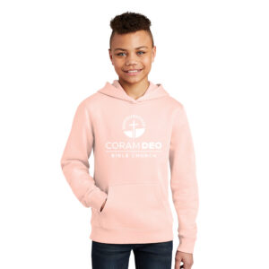 Coram Deo Bible Church Youth District Premium Fleece Hoodie-Rosewater Pink