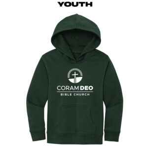 Coram Deo Bible Church Youth District Premium Fleece Hoodie-Forest Green