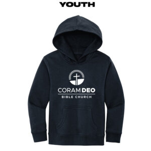 Coram Deo Bible Church Youth District Premium Fleece Hoodie-New Navy