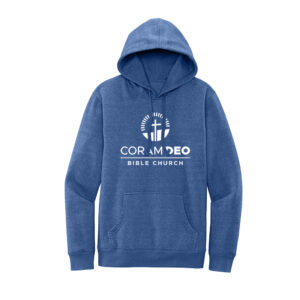 Coram Deo Bible Church Unisex District Premium Fleece Hoodie-Royal Frost