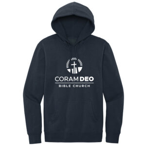 Coram Deo Bible Church Unisex District Premium Fleece Hoodie-New Navy