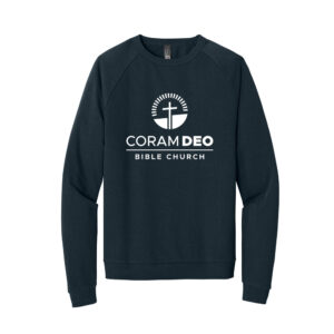 Coram Deo Bible Church Unisex District Premium Fleece Crewneck Sweatshirt-New Navy