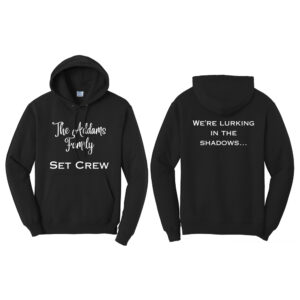 CD The Addams Family Unisex Fleece Hooded Sweatshirt-Black