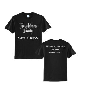 CD The Addams Family Unisex Short Sleeve Tee-Black