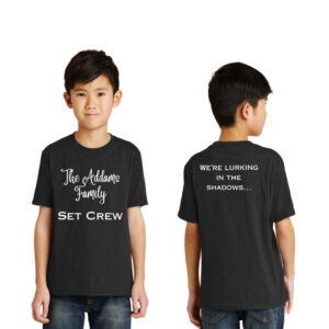 CD The Addams Family Youth Short Sleeve Tee-Black