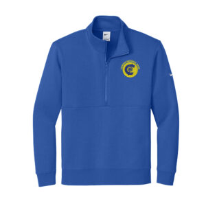 CNB Men Nike Club Fleece Sleeve Swoosh 1/2-Zip-Game Royal