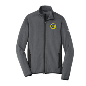 CNB Eddie Bauer Full-Zip Heather Stretch Fleece Jacket Men-Dark Charcoal Heather