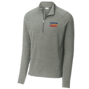 Clinton Public Library Sport-Tek Men Sport-Wick Flex Fleece 1/4-Zip-Light Grey Heather