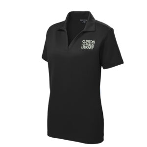 Clinton Public Library Sport-Tek Ladies PosiCharge RacerMesh Polo-Black