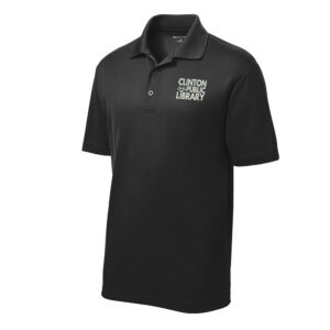 Clinton Public Library Sport-Tek PosiCharge RacerMesh Polo Men-Black