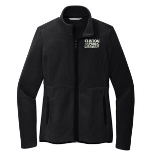 Clinton Public Library Port Authority Ladies Connection Fleece Jacket-Black