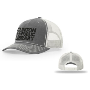 Clinton Public Library Richardson  Hawthorne Trucker  Mesh Back Adjustable back cap-Rhino/Light Grey