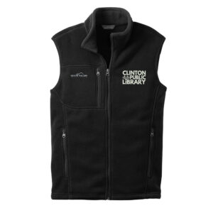 Clinton Public Library Eddie Bauer Men – Fleece Vest – Black