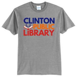 Clinton Public Library Unisex Short Sleeve Tee-Athletic Heather