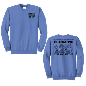 Clinton Public Library Unisex Fleece Crewneck Sweatshirt-Carolina