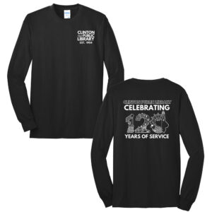 Clinton Public Library Unisex Long Sleeve Tee-Black