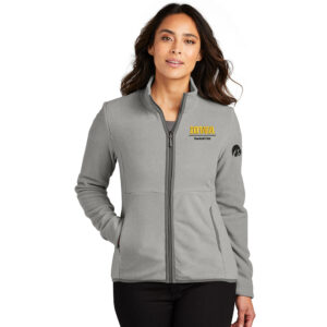 Iowa Baseball Club Port Authority Ladies Connection Fleece Jacket-Gusty Grey