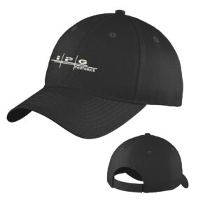 IPG Photonics Six-Panel Unstructured Twill Cap-Black