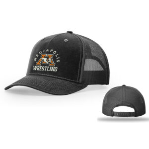 Mediapolis Wrestling Richardson  Hawthorne Trucker  Mesh Back Adjustable back cap-Black