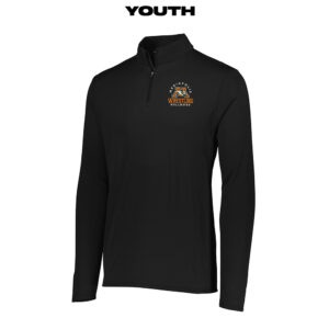 Mediapolis Wrestling Augusta Attain 1/4 Zip Pullover YOUTH -Black