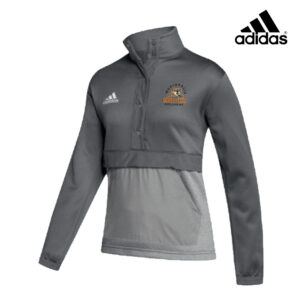 Mediapolis Wrestling Adidas Women’s Team Issue color block 1/4 snap pullover – Grey  Four/Grey