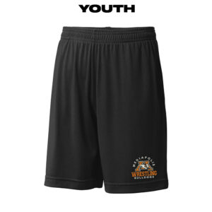 Mediapolis Wrestling YOUTH Sport-Tek PosiCharge Competitor Pocket Short-Black