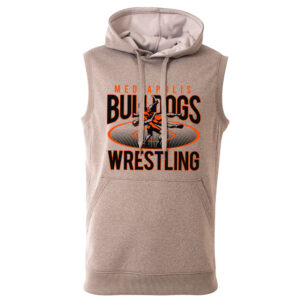 Mediapolis Wrestling Agility sleevless performance hoodie-heather