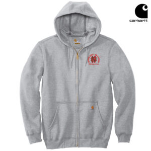 NS Trapshooting Carhartt  Midweight Hooded Zip-Front Sweatshirt Men-Heather Grey