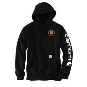 NS Trapshooting Carhartt Men Midweight Hooded Logo Sweatshirt-Black