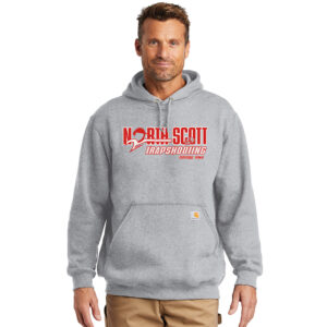 NS Trapshooting Carhartt Midweight Hooded Sweatshirt Men-Heather Grey