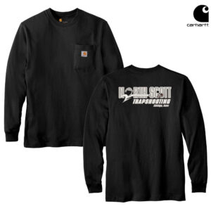 NS Trapshooting Carhartt Men Workwear Pocket Long Sleeve T-Shirt-Black