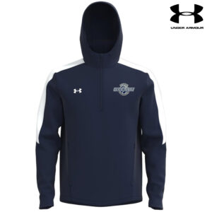 PV Girls BB Under Armour Storm Armour Fleece 1/4 zip Hood Men-Navy/White (Large-XXL)