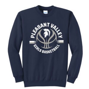 PV Girls BB Unisex Fleece Crewneck Sweatshirt-Navy