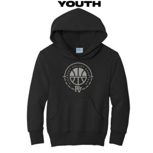 PV Girls BB Youth Fleece Hooded Sweatshirt-Black