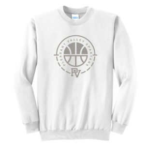 PV Girls BB Unisex Fleece Crewneck Sweatshirt-White