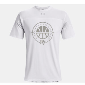 PV Girls BB Under Armour Knockout Team Short sleeve performance T- WHITE