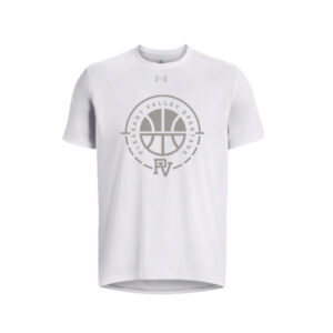 PV Girls BB Under Armour short sleeve YOUTH Team Tech Tee-White